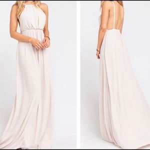 Show Me Your Mumu Amanda MAXI Dress SHOW ME THE RING CRISP